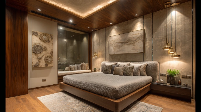 Luxury bedroom lighting design ideas