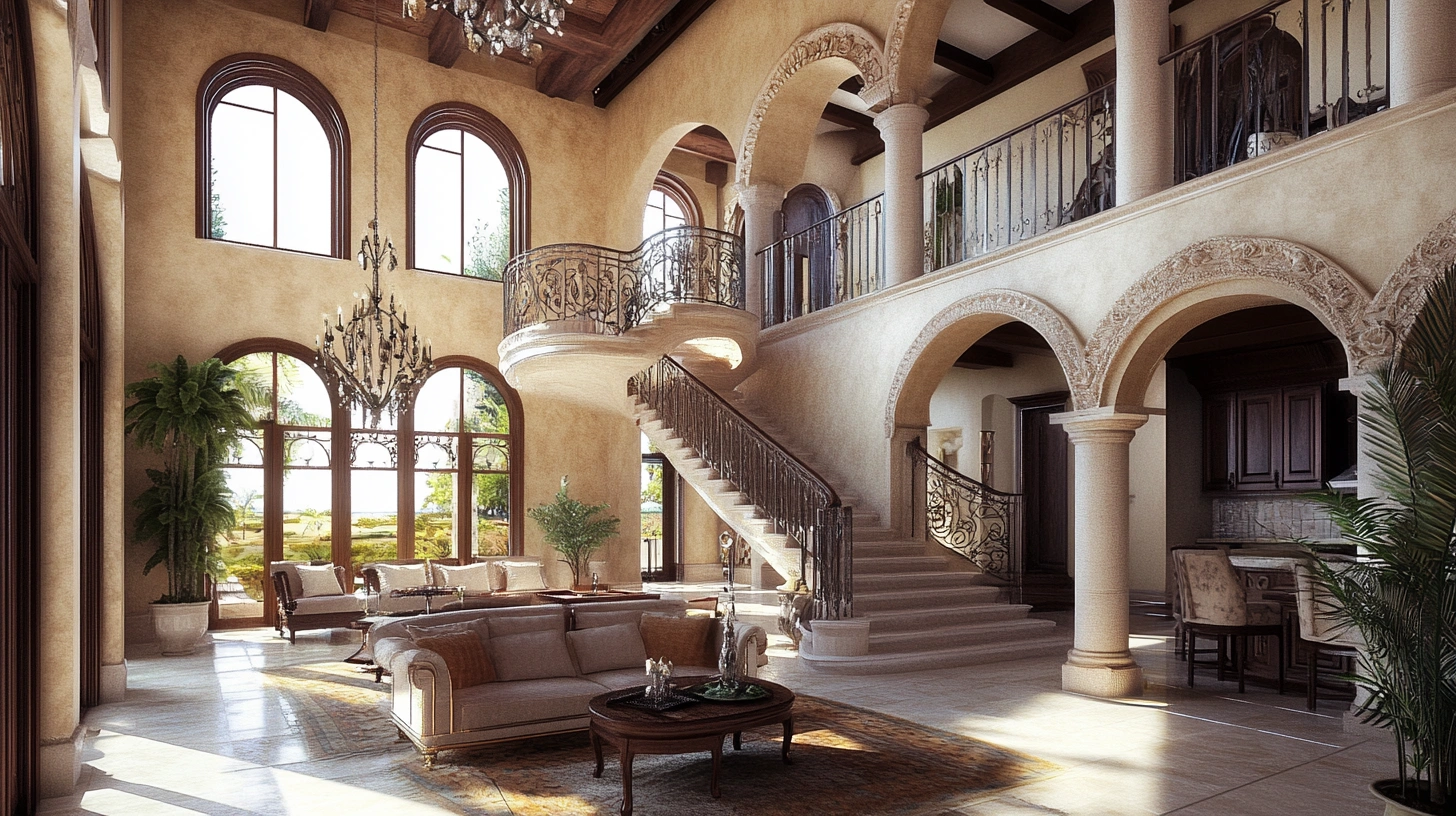 mediterranean villa interior design