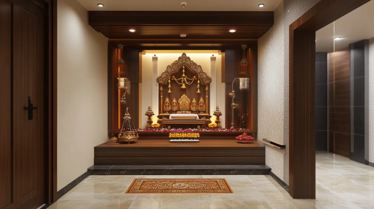 Middle Class Indian Style Pooja Room Design Ideas for Your Home and Office in 2026