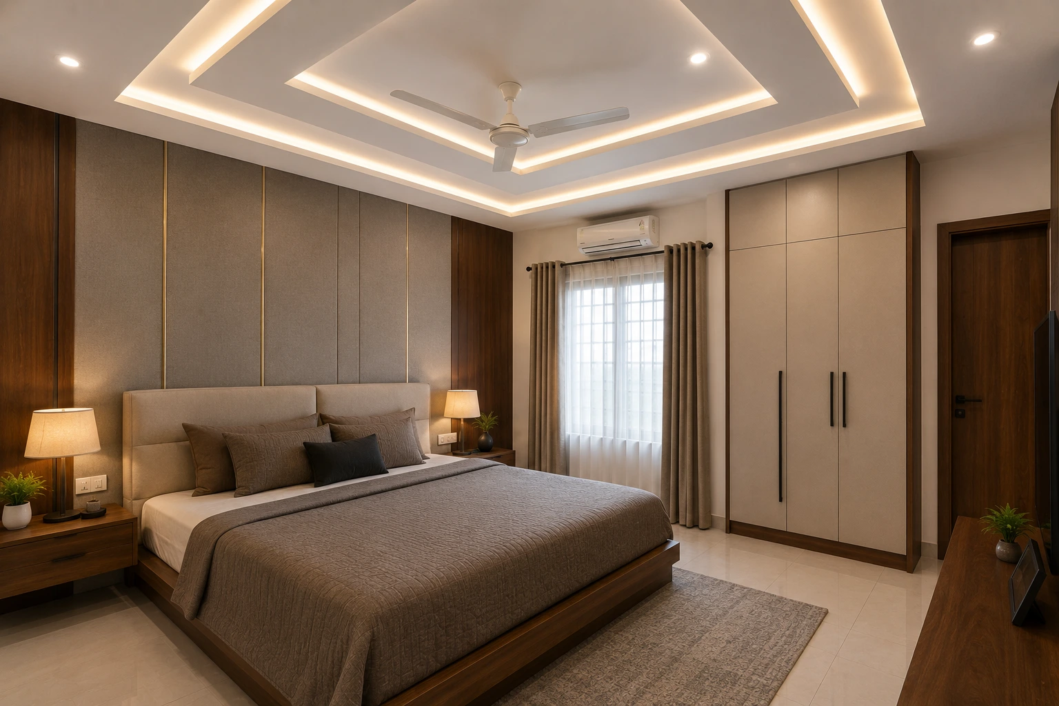 Minimal POP Design for Bedroom