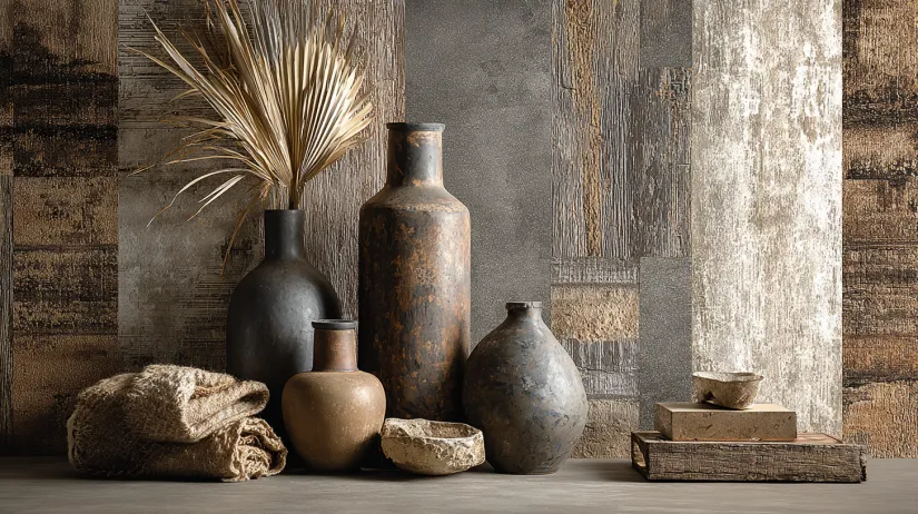 mixed material fusion wallpaper types