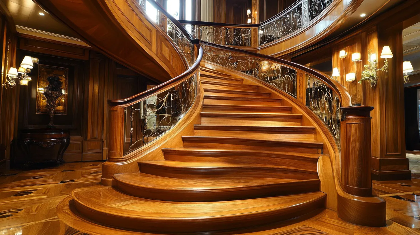 modern all glass stairs design