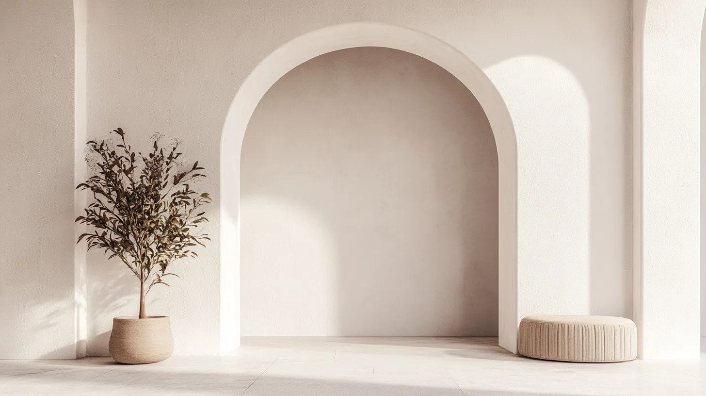 Modern arch design for home hall arch design style elegant