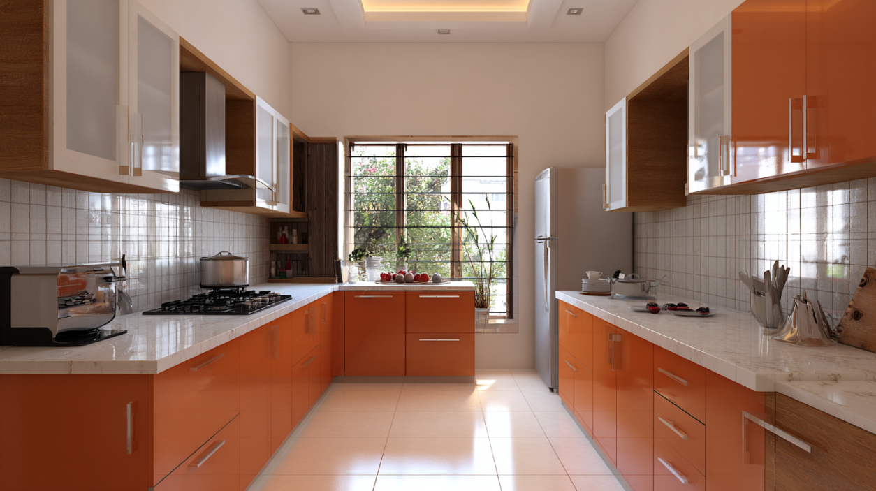 Contemporary modular kitchen interior design