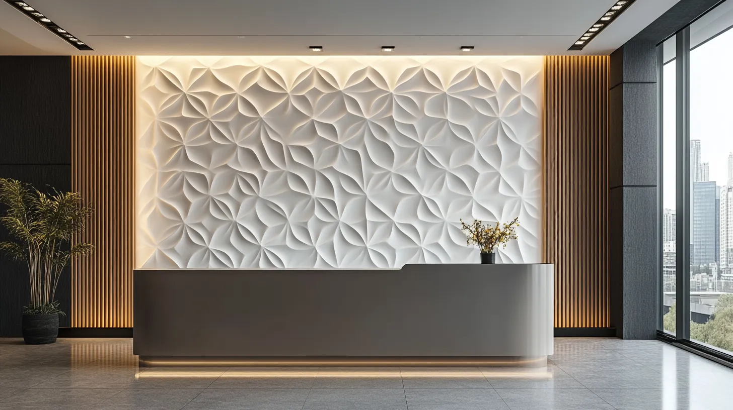 panel plus minus pop design without ceiling for wall niches