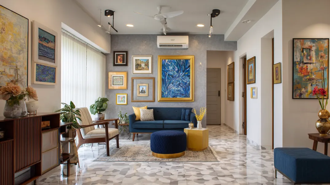 personalised-gallery-wall-2bhk-home-interior-design