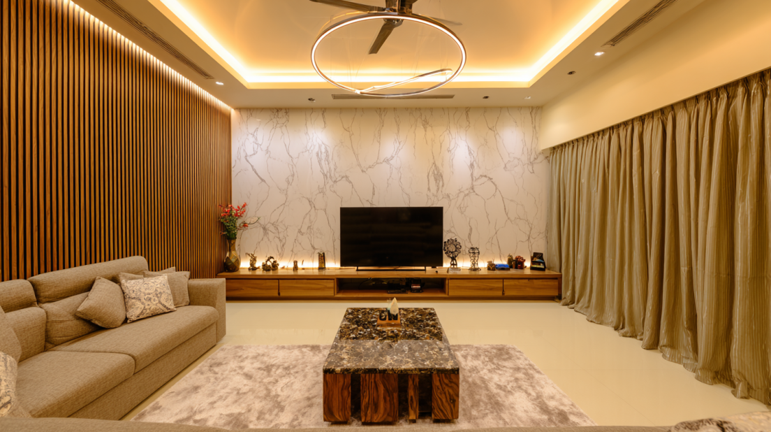 Pvc wall panel design with lights
