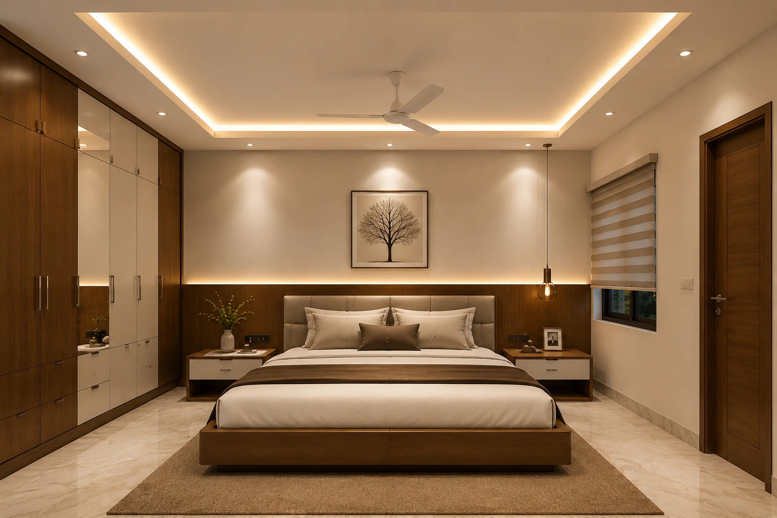 Rectangular Design for Master Bedroom