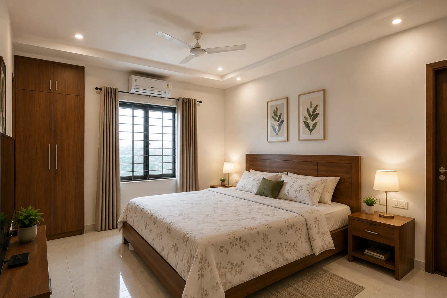 Simple POP Design for Master Bedroom