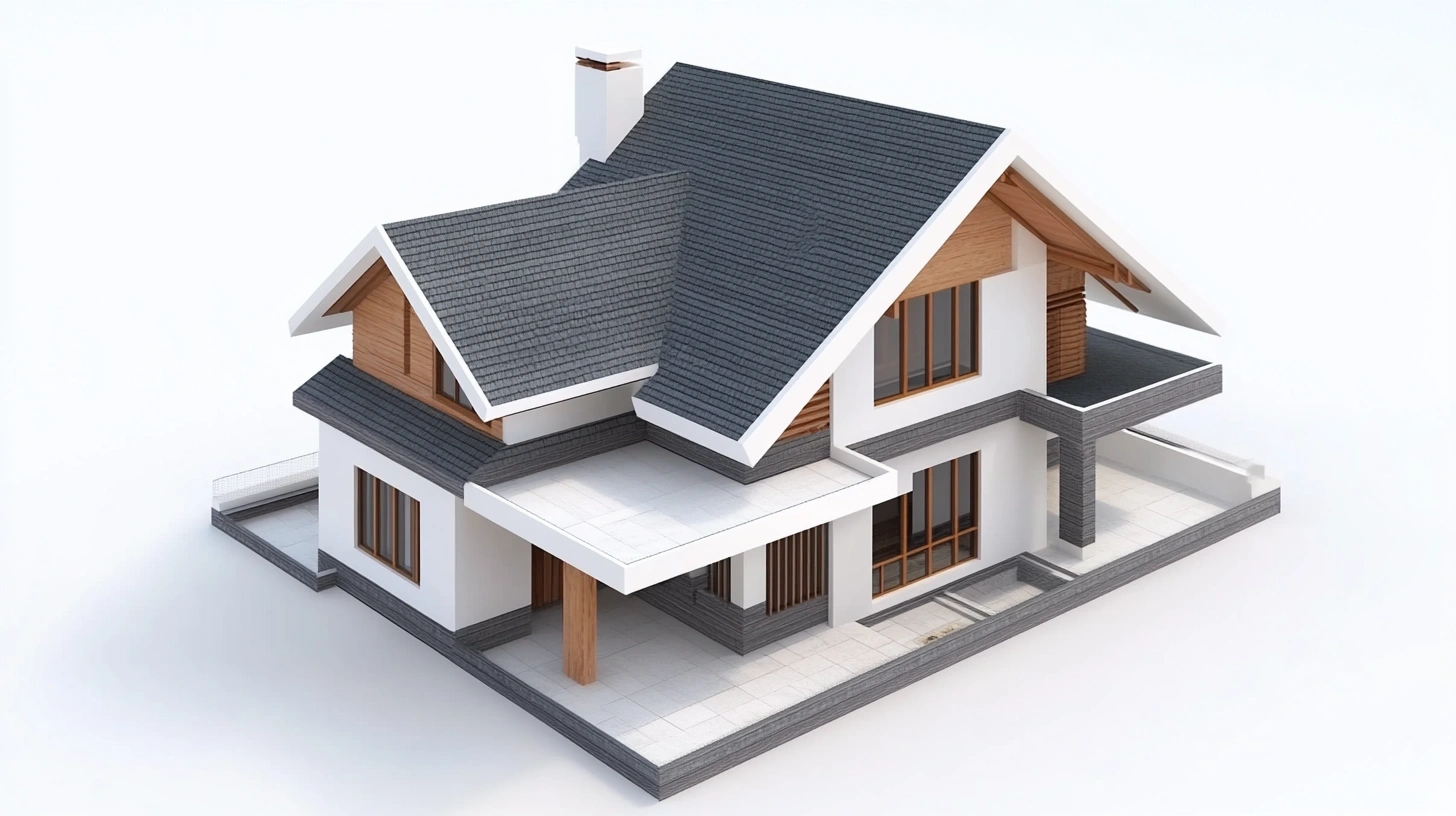 simple sloping roof design