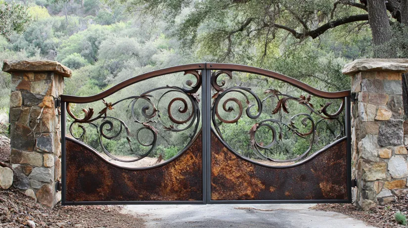 sliding metal gate design