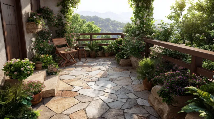 elegant stone balcony flooring design ideas for durable, stylish, and weather-resistant outdoor living spaces