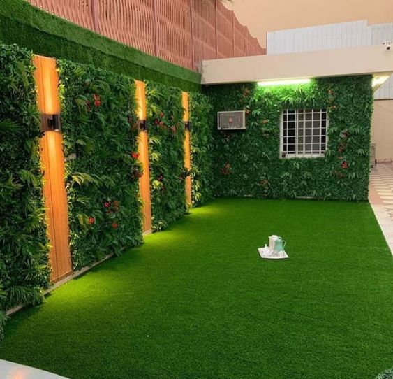 Artificial Grass Wall Designs