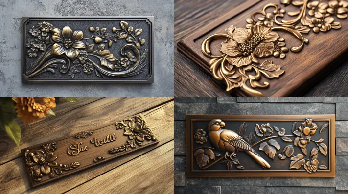 19 Modern & Unique Name Plate Designs for Flats [full_y]