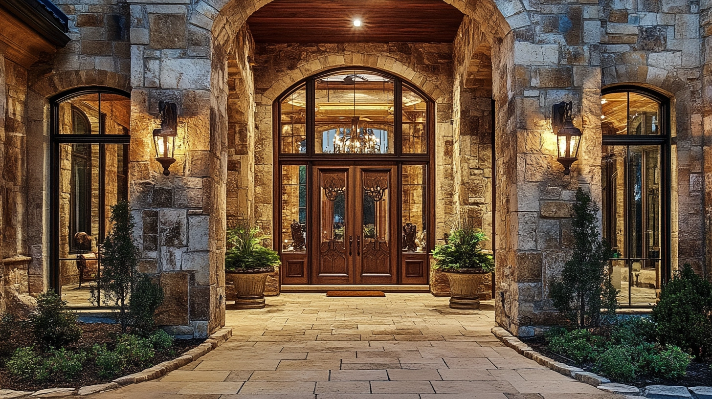 villa entrance interior design