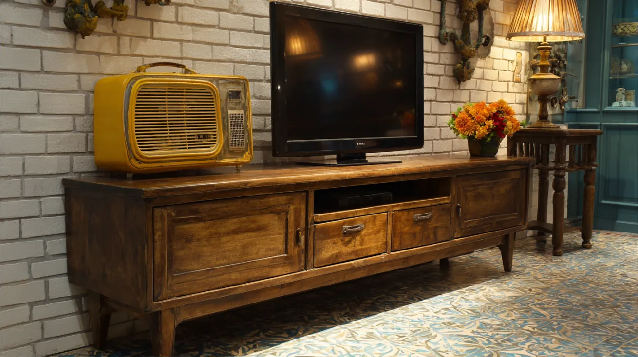 vintage style tv unit