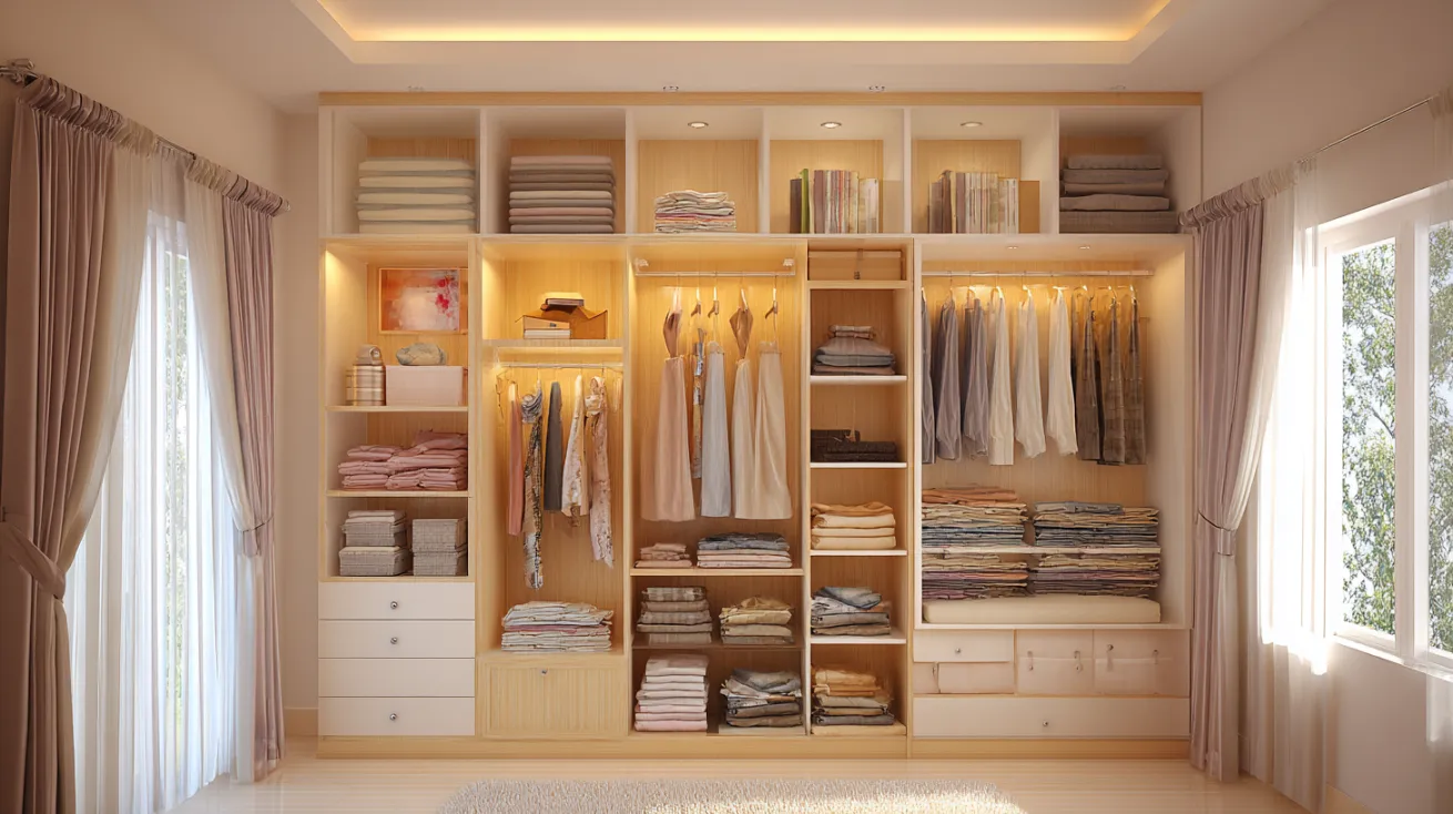 wall wardrobe design