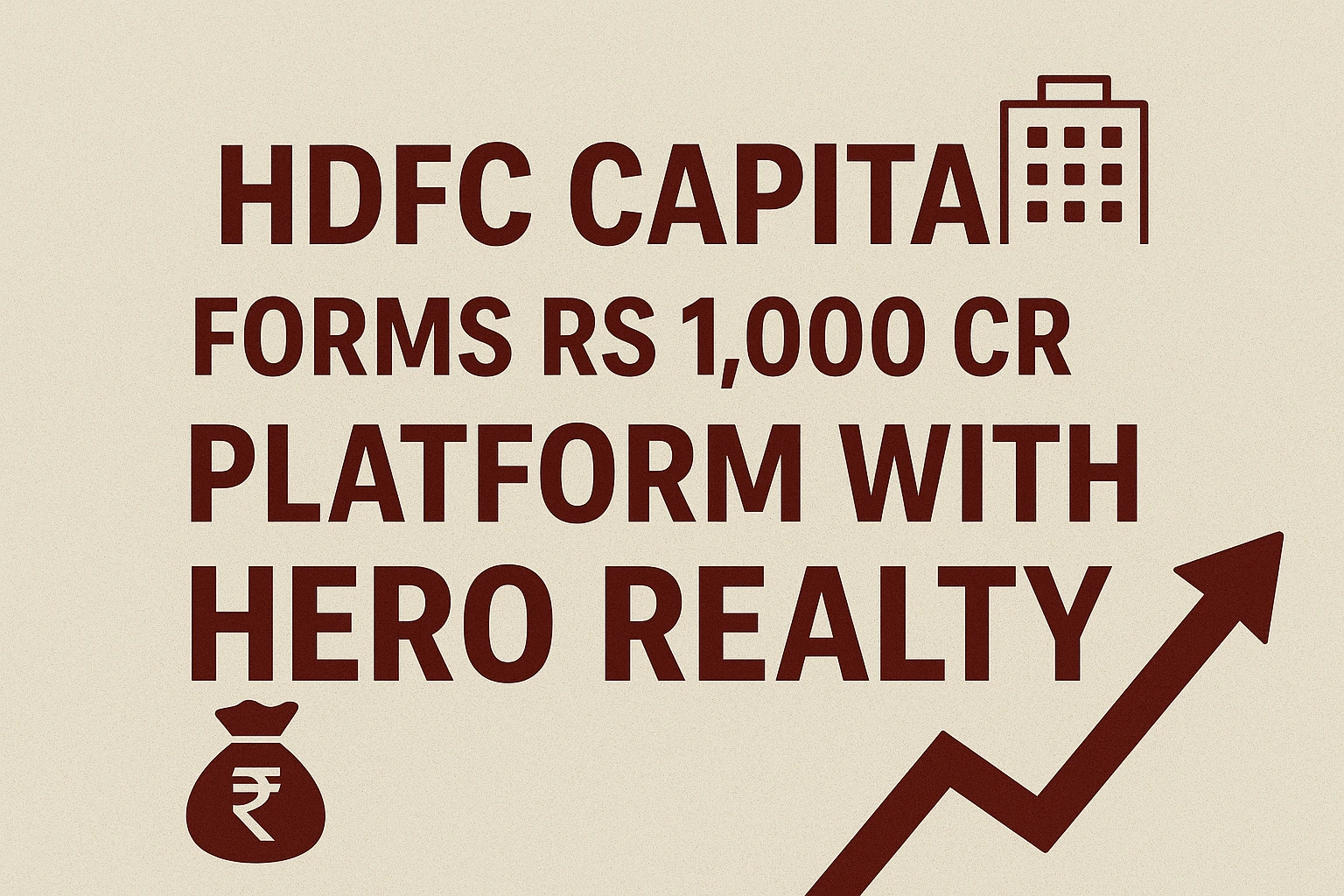 HDFC Capital partners with Hero Realty for a ₹1,000 crore real estate platform.