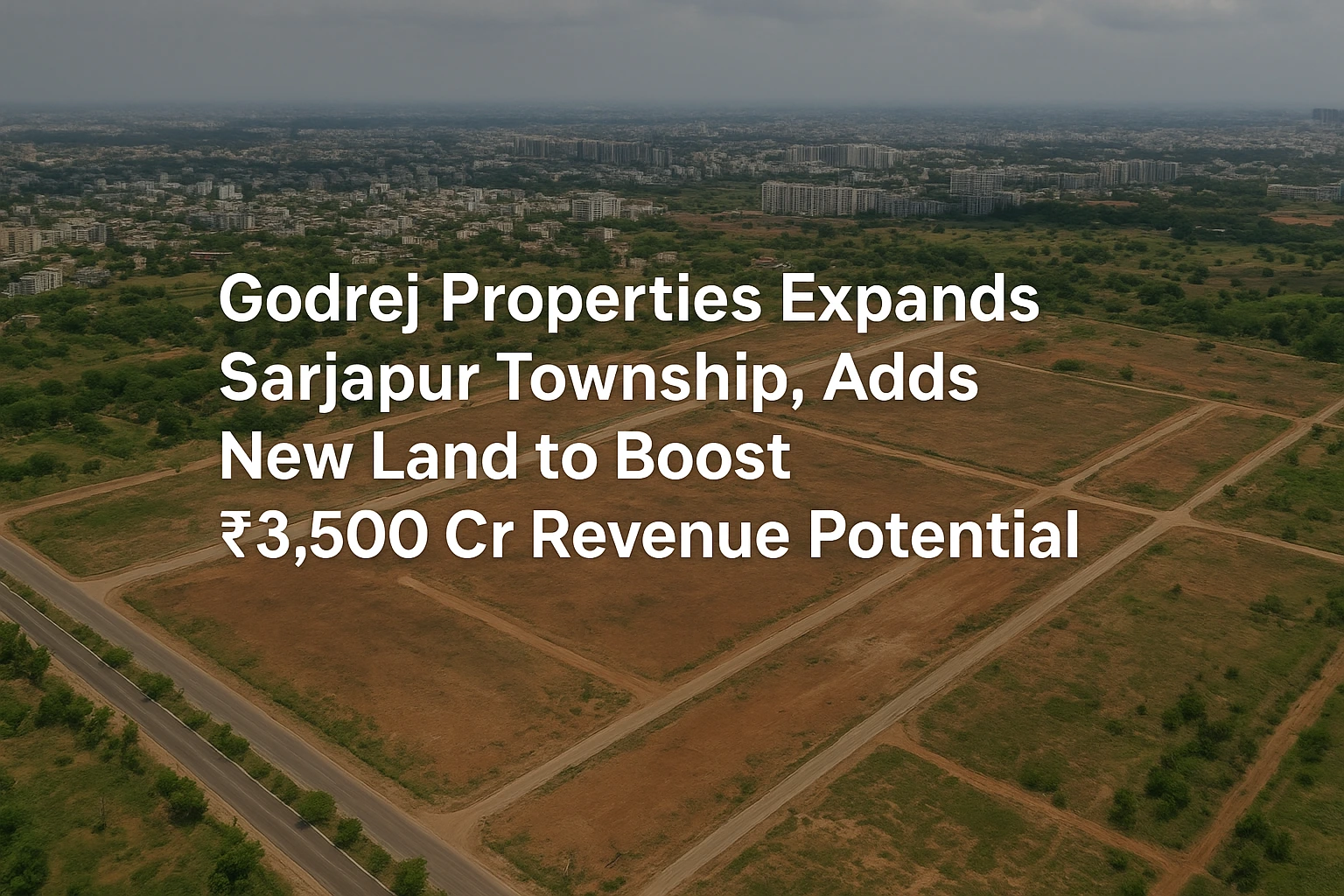 Godrej Properties strengthens its Sarjapur Road township with new land acquisition, targeting ₹3,500 crore in revenue.