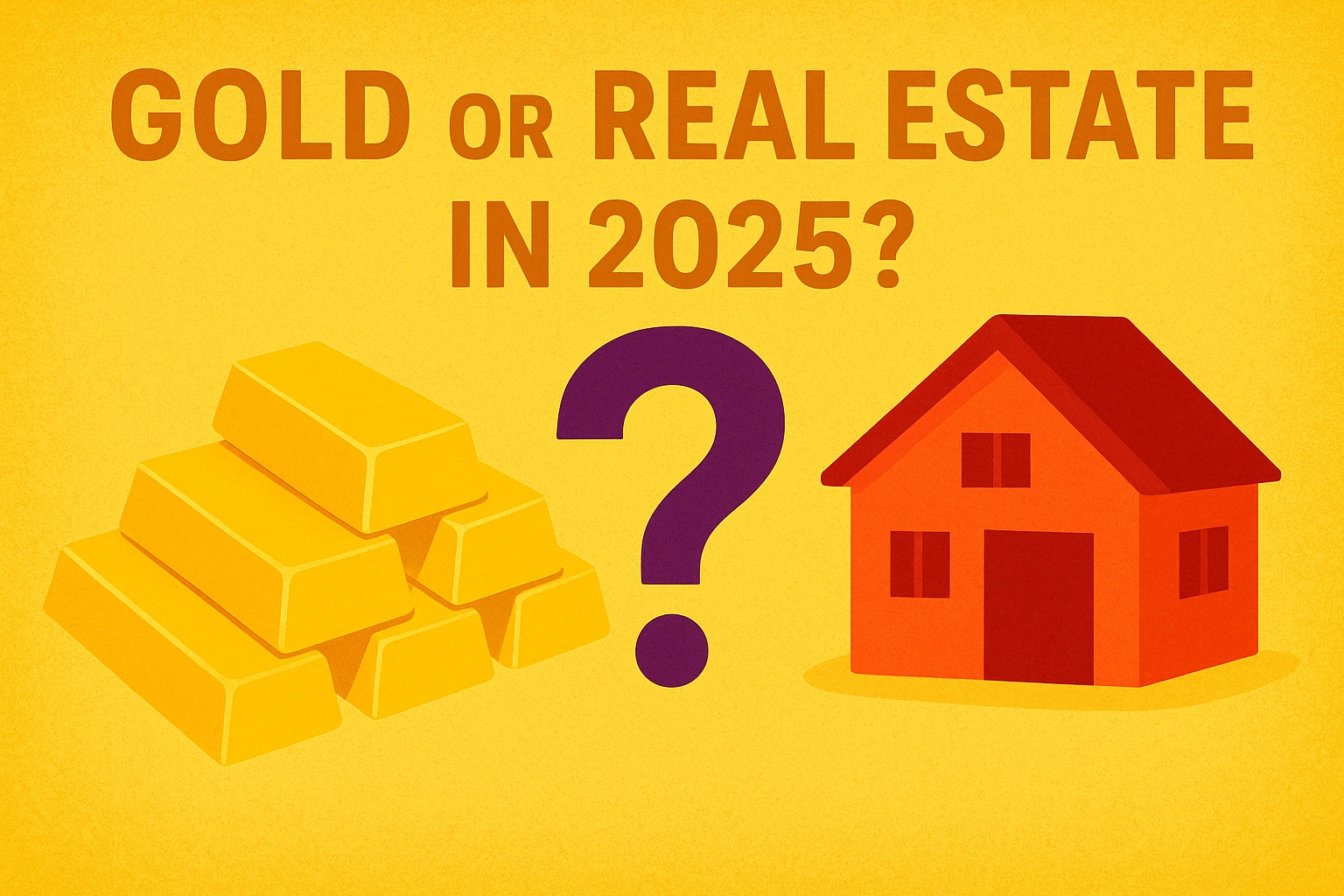 Gold or Real Estate in 2025 - a visual take on India’s top investment dilemma between liquidity and long-term wealth