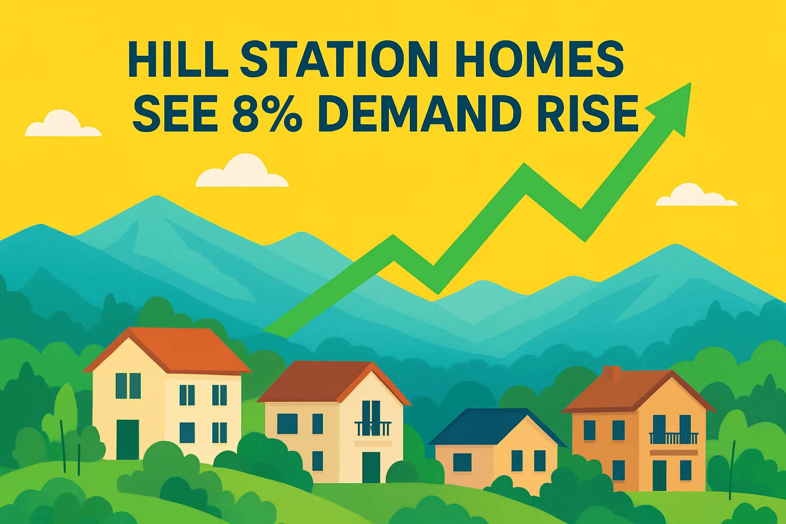Hill station real estate in India sees 8% rise in demand, driven by better connectivity, lifestyle upgrades, and the growing appeal of remote living.