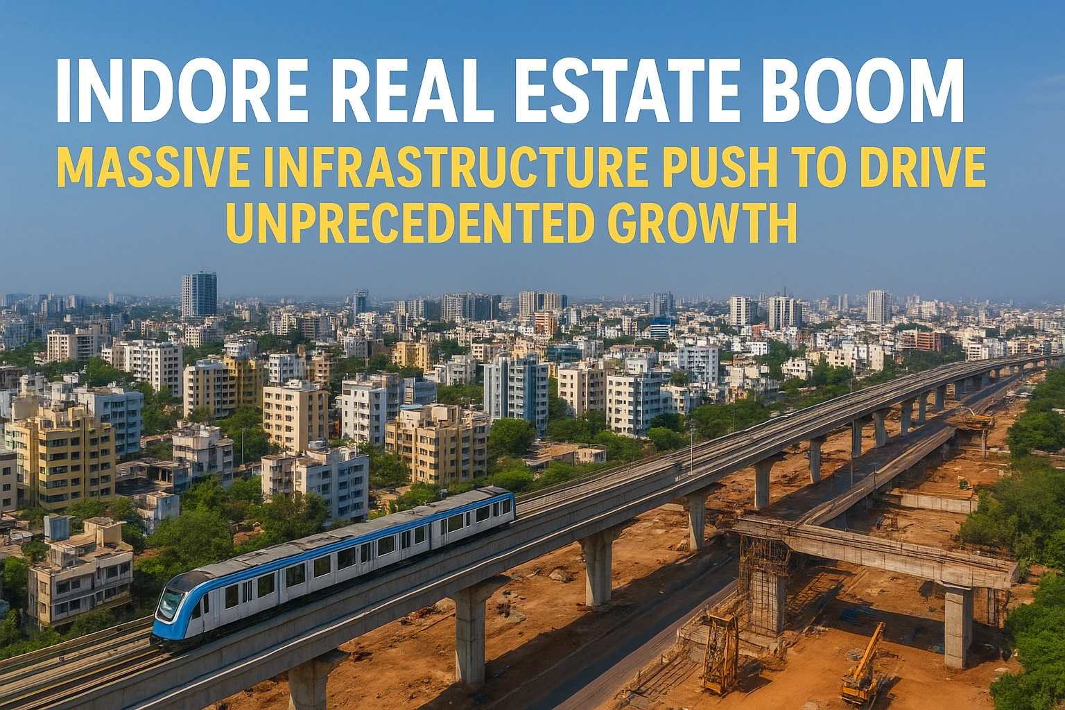 Indore’s skyline is transforming as major infrastructure projects fuel rapid real estate growth in 2025
