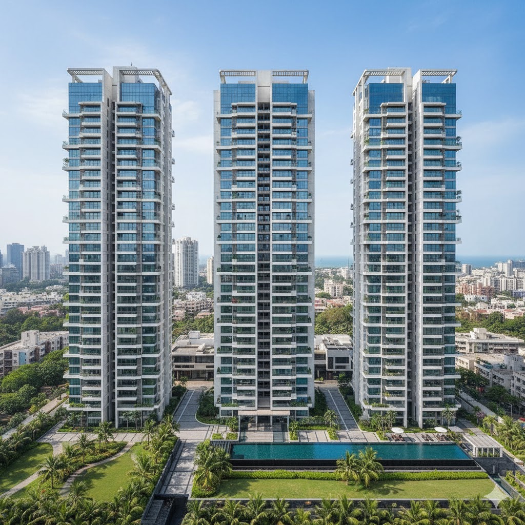 Completed residential towers by Ekta World in Mumbai, from which project sales enabled the developer to repay ₹170 crore to ICICI Bank and reduce overall group debt.