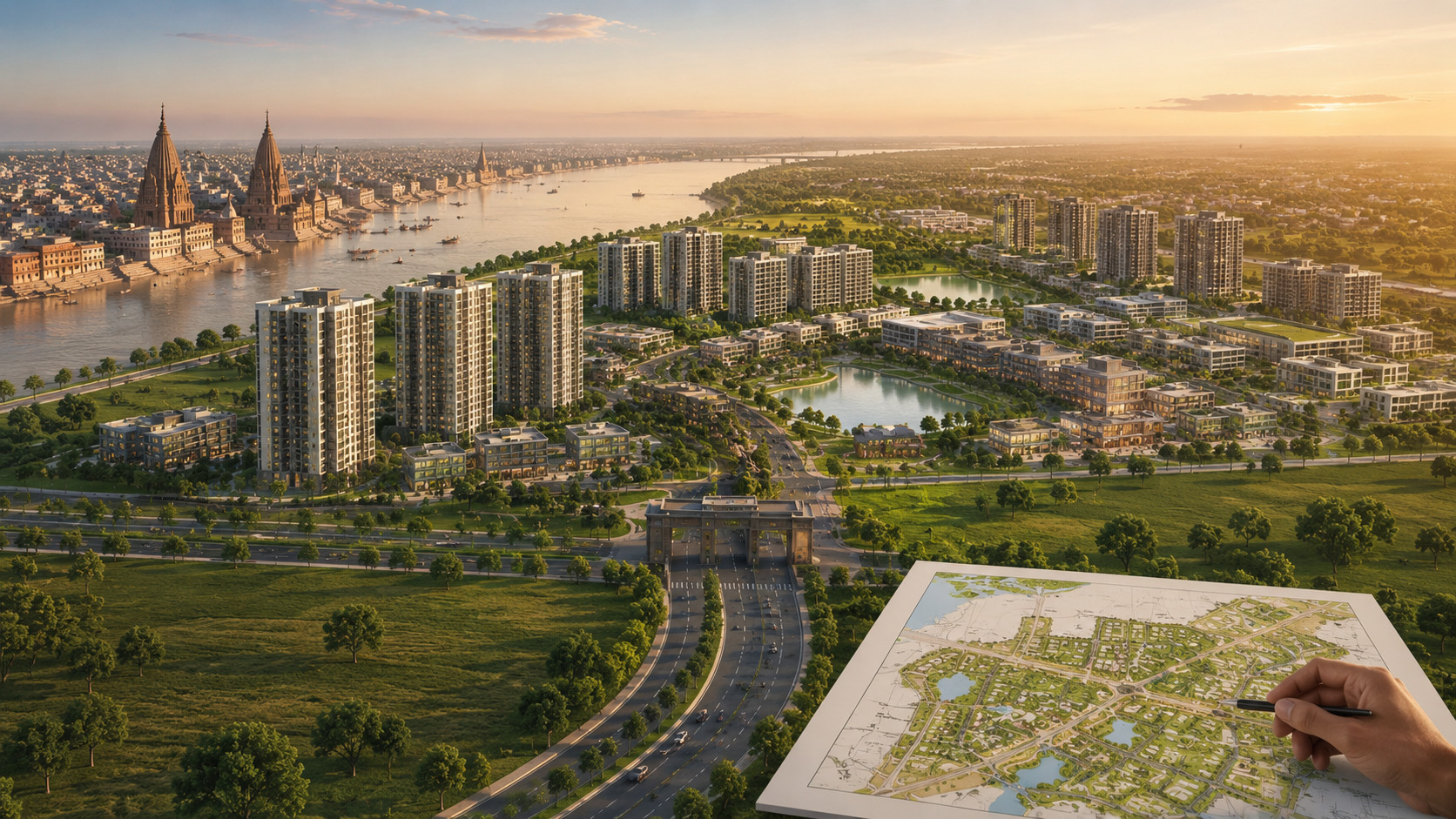 Varanasi three major townships developements