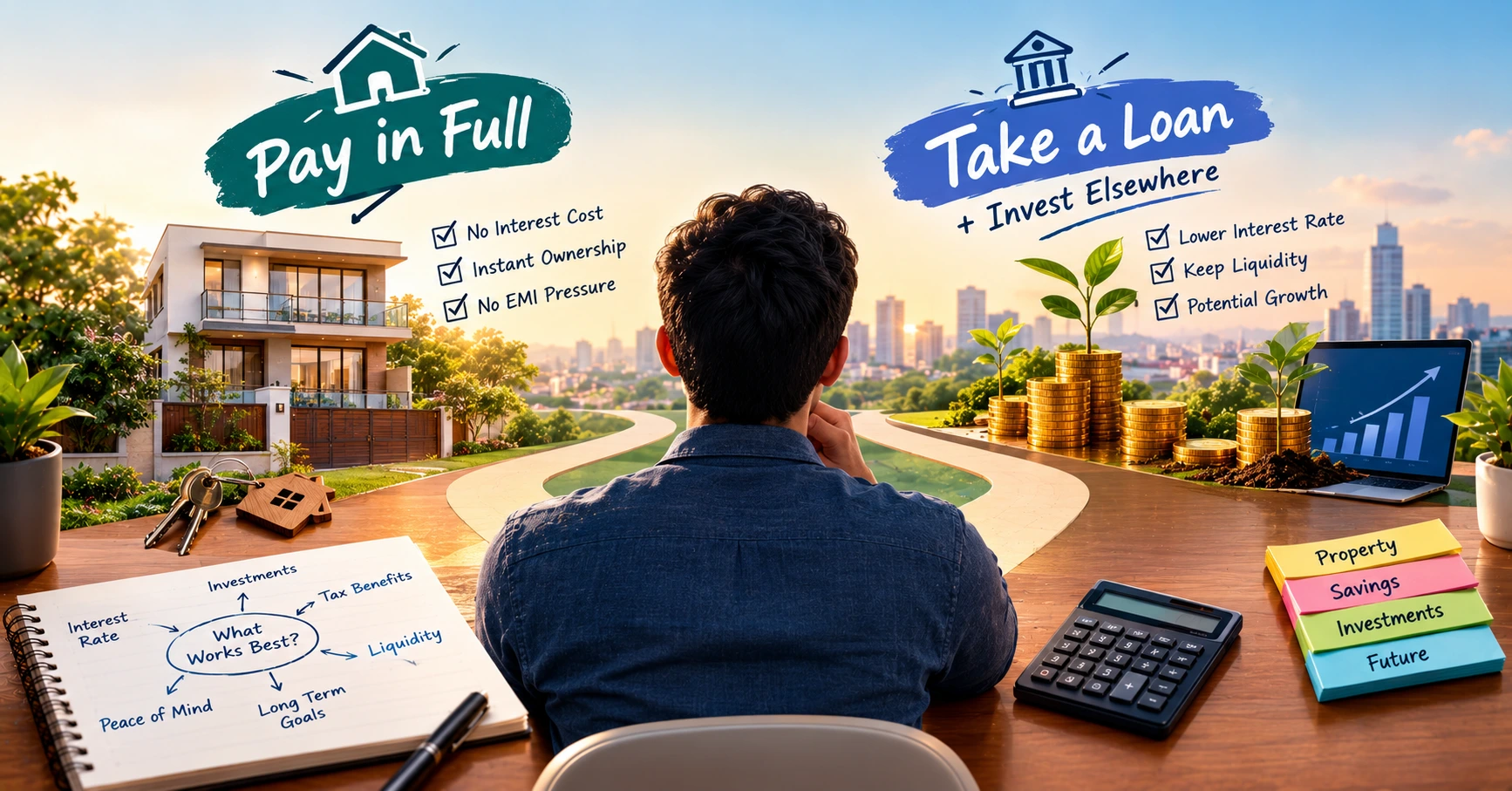 Property Buyers Weigh Loan Interest Against Opportunity Cost of Full Payment