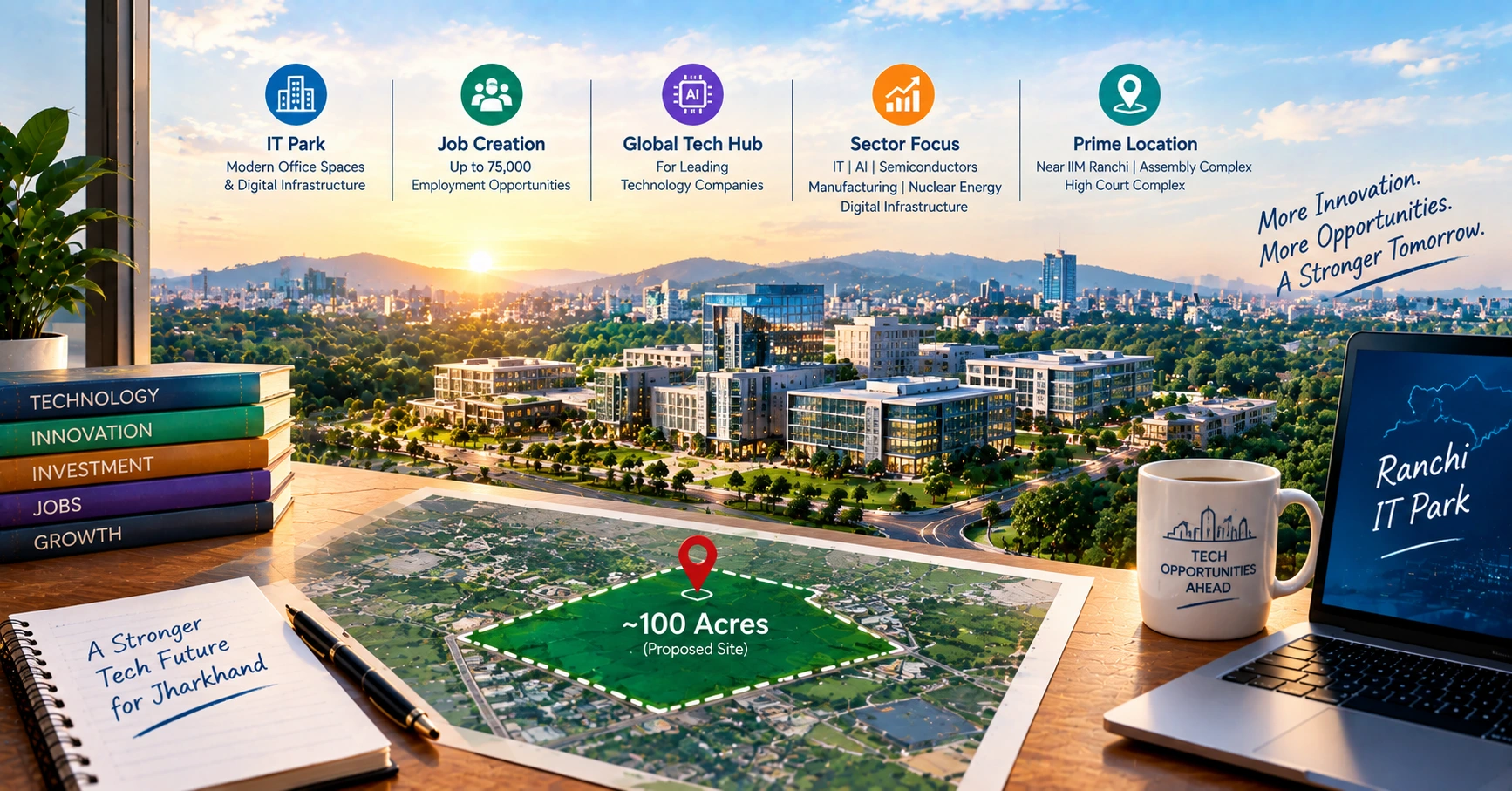 Jharkhand CM, RMZ Discuss Plan for New IT Park in Ranchi