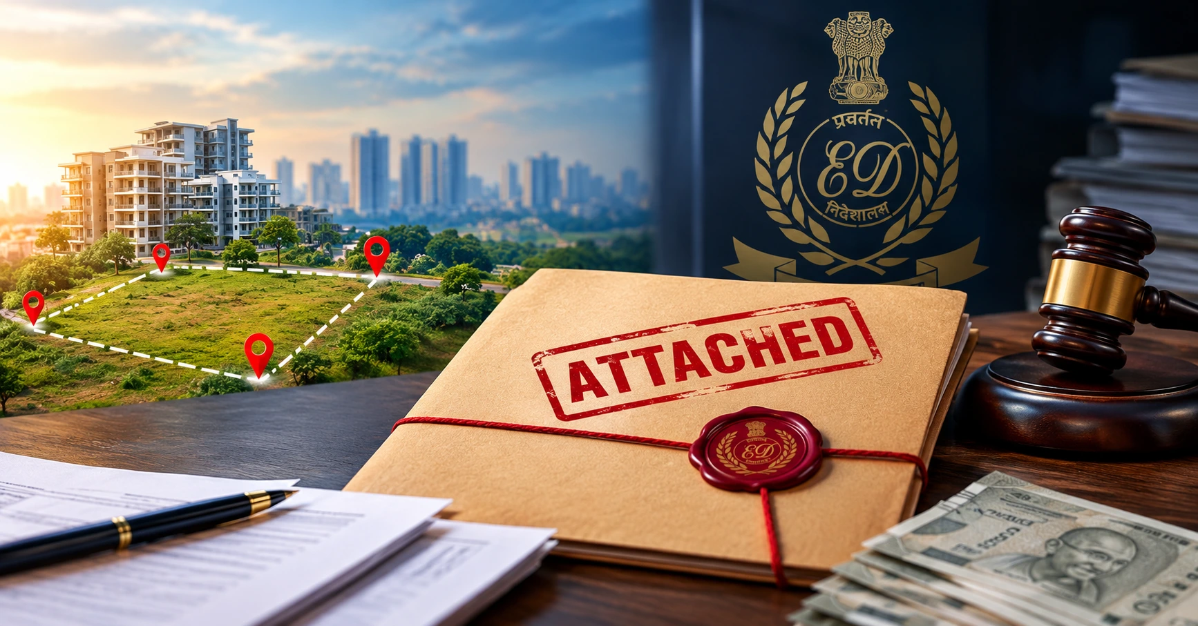 ED Attaches ₹136 Crore Assets in Ocean Seven Buildtech Homebuyer Fraud Case