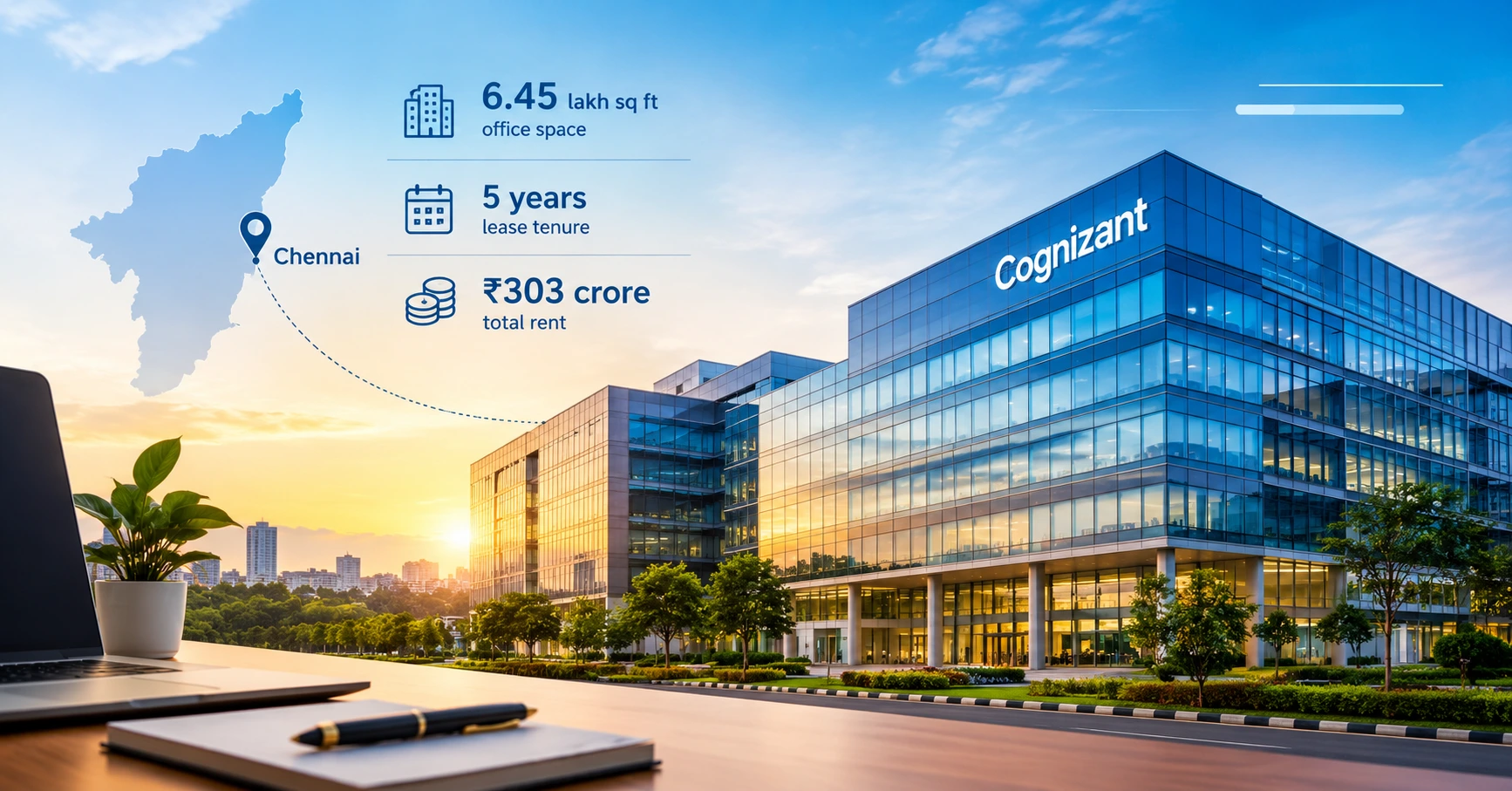 Cognizant Signs ₹303 Crore Office Lease Deal in Chennai