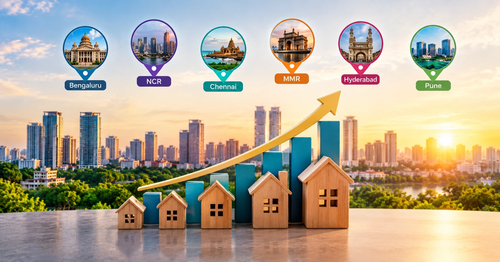 Housing Prices Rise Across Six Major Cities, Bengaluru Leads With 14.5% Growth in Q3 2026
