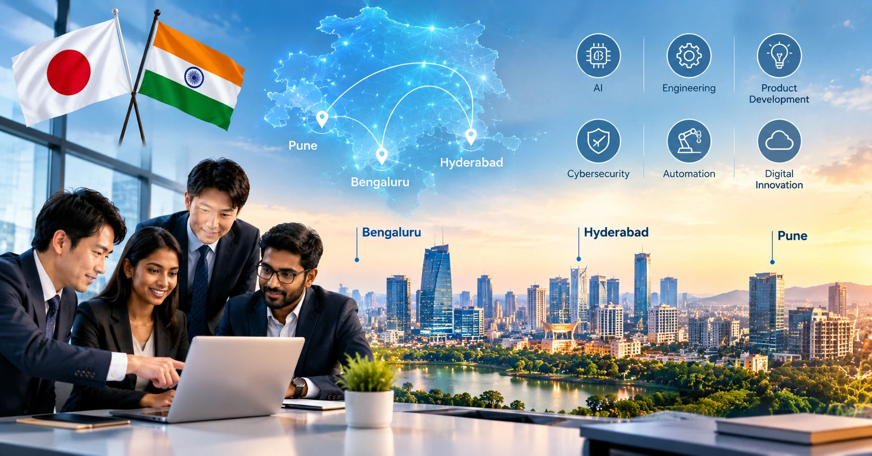 Bengaluru, Hyderabad, and Pune Attract Over 100 Japanese Companies for GCC Expansion