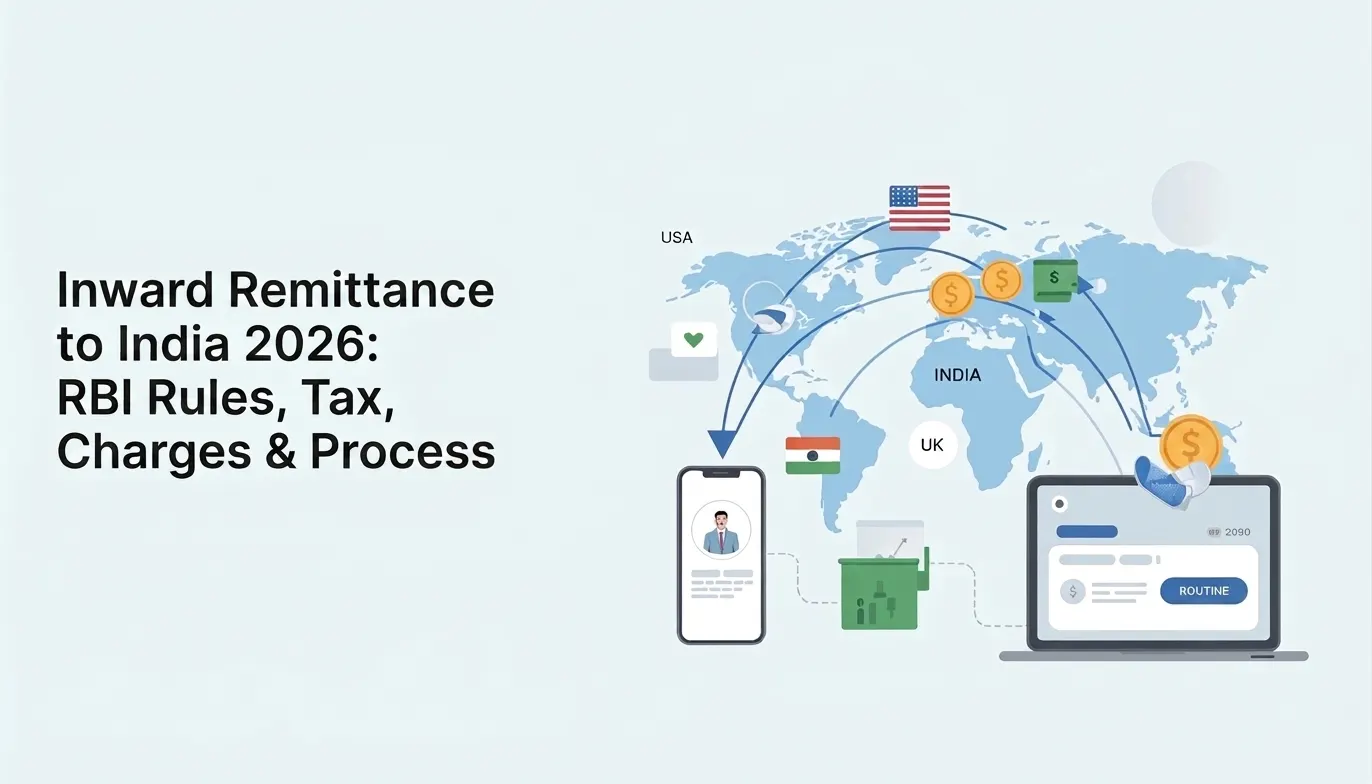 Inward Remittance to India 2026: RBI Rules, Tax, Charges & Process