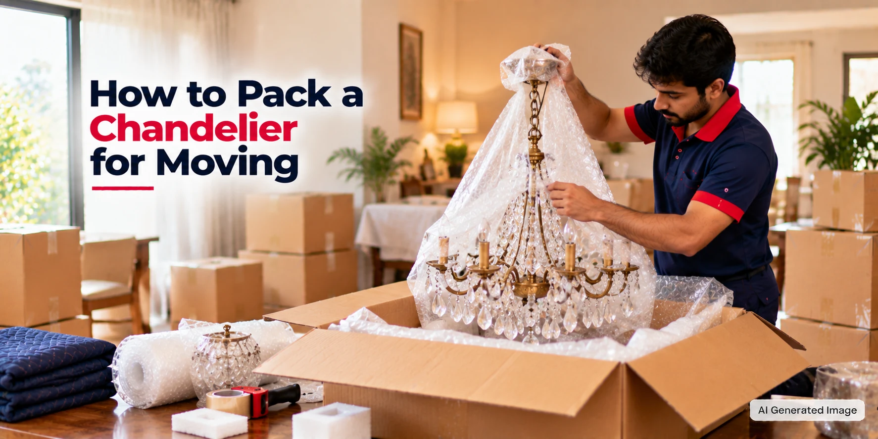 Ensuring a Stress-Free Move: How to Pack a Chandelier for Moving
