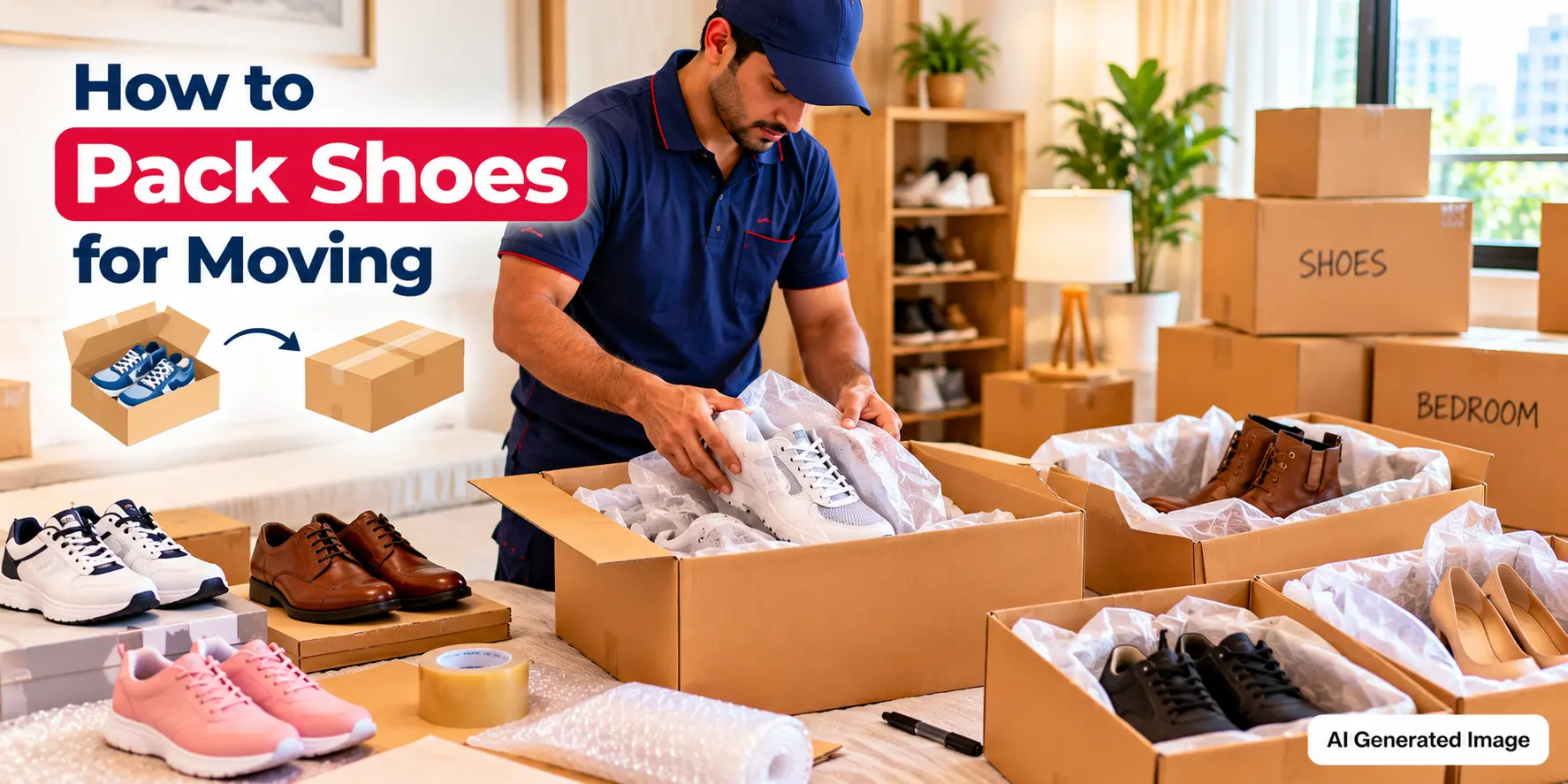 How to Pack Shoes for Moving Without Damaging Them