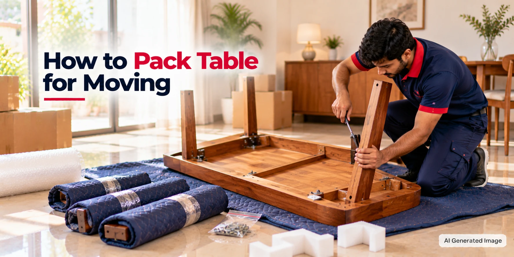How To Pack Table for Moving Step-by-Step Process