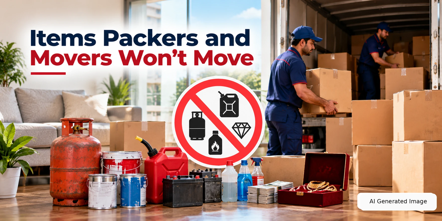 Items Packers And Movers Won't Move: A Complete List