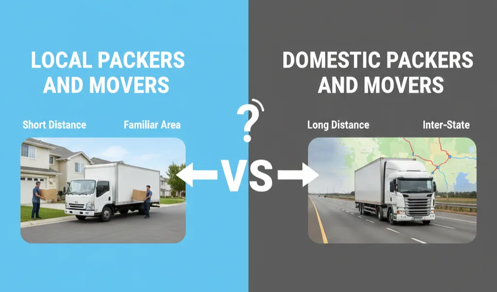Local vs Domestic Packers and Movers: Costs, Benefits & Key Differences