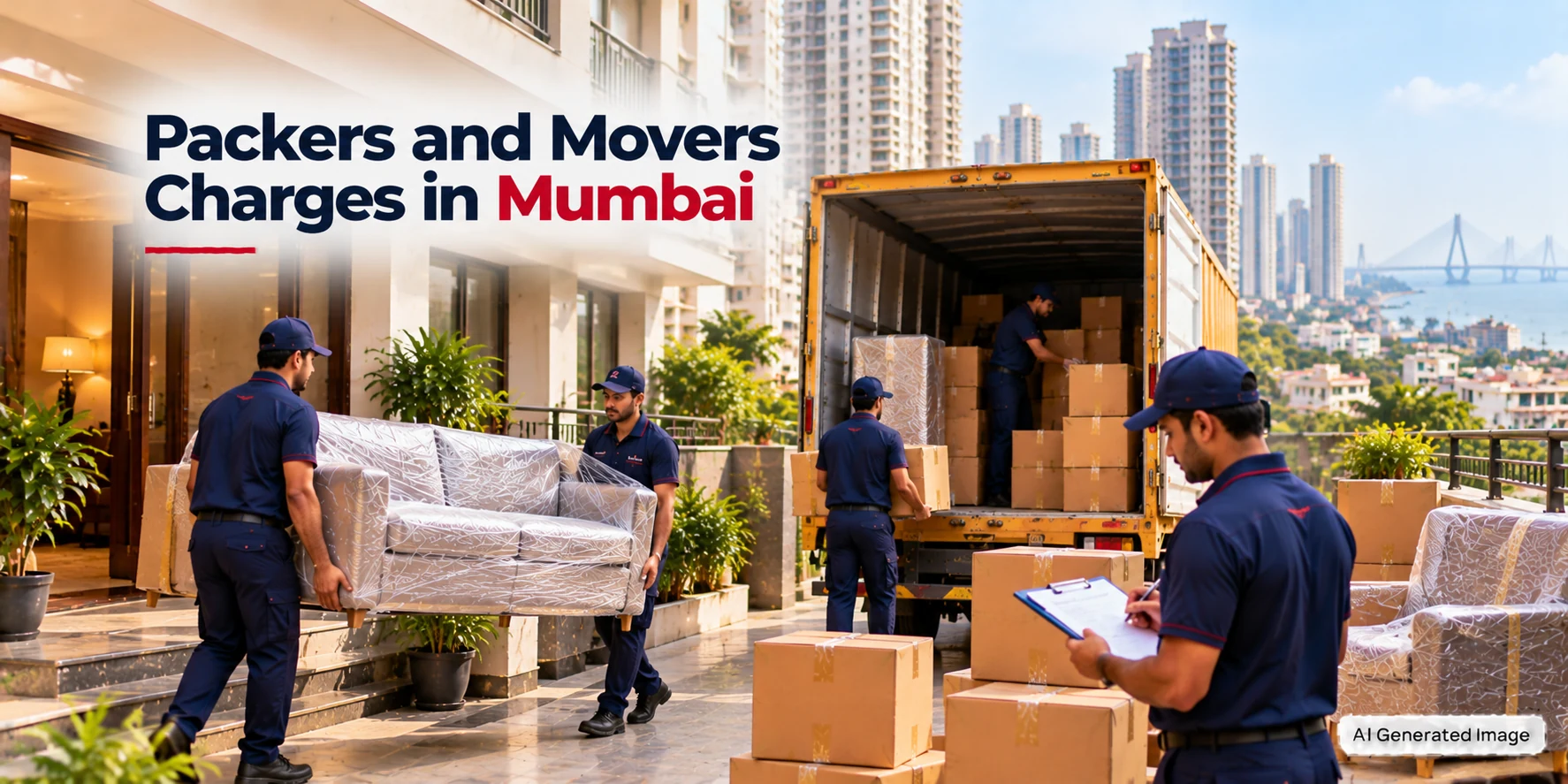 Packers and Movers Charges in Mumbai: Local, Intercity &amp; Vehicle Shifting Costs