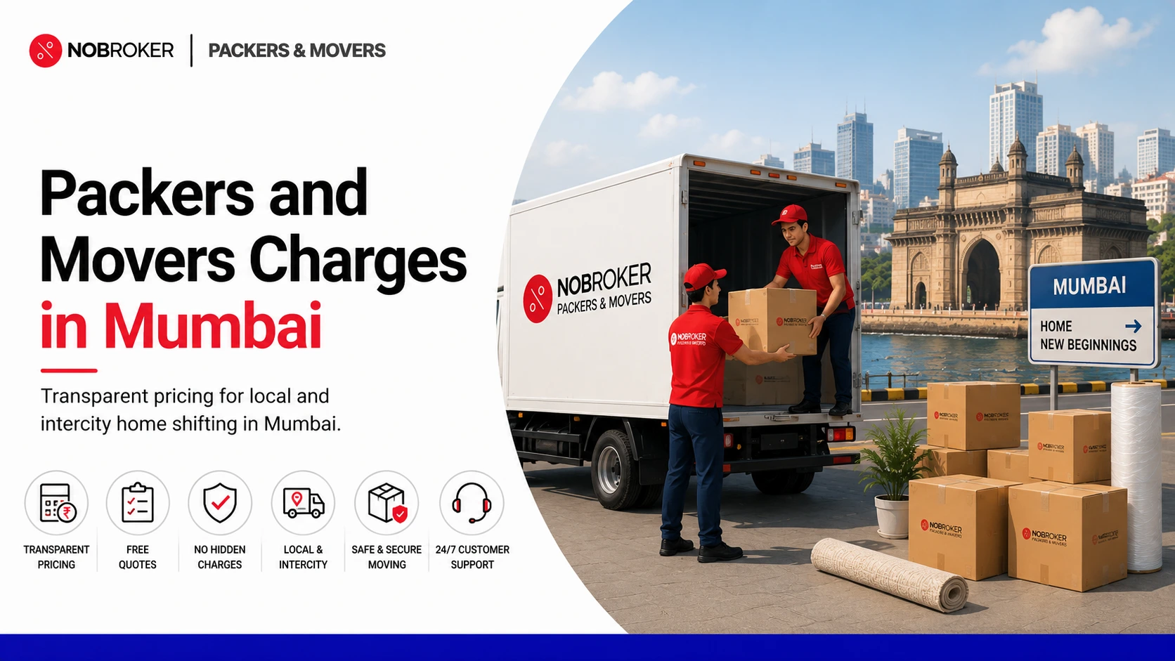 Packers and Movers Charges in Mumbai: Local, Intercity & Vehicle Shifting Costs