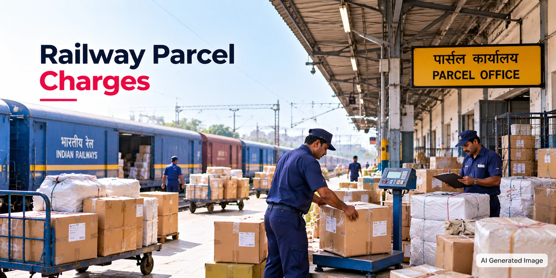 Railway Parcel Charges in India 2026: Per Kg Rates and Booking Process
