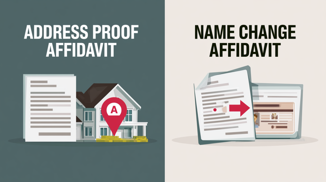 Address Proof Affidavit vs Name Change Affidavit: Meaning &amp; Key Differences