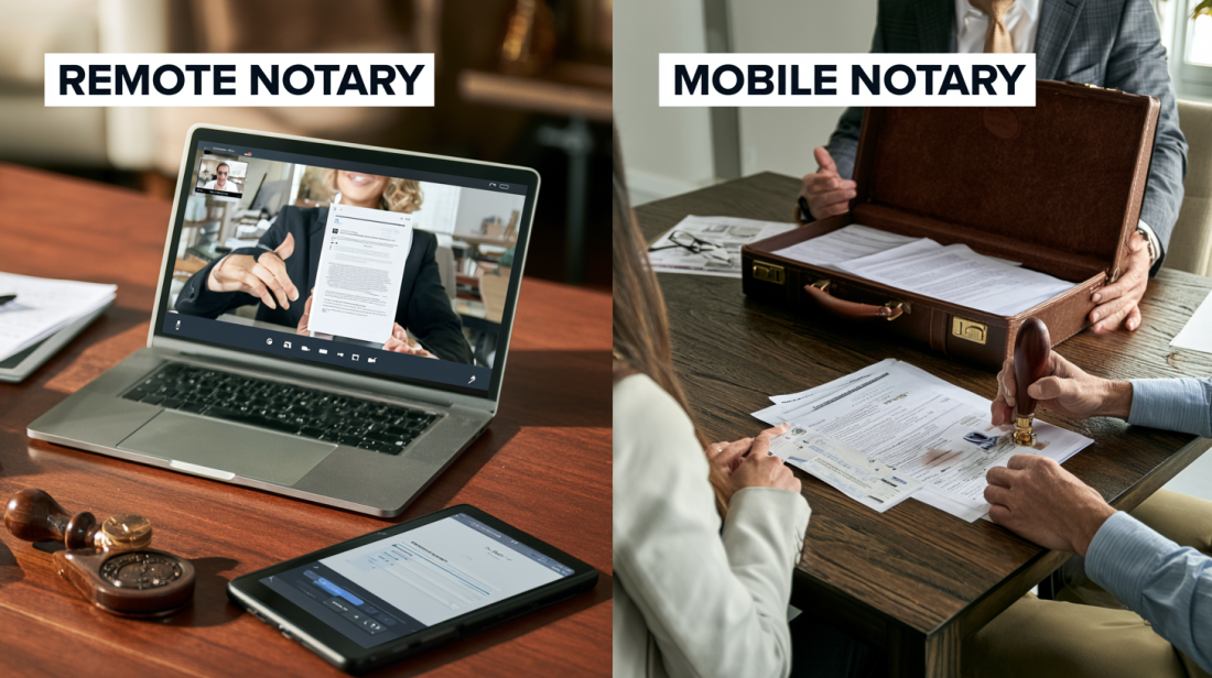Remote Notary vs Mobile Notary: Differences & When to Choose Each