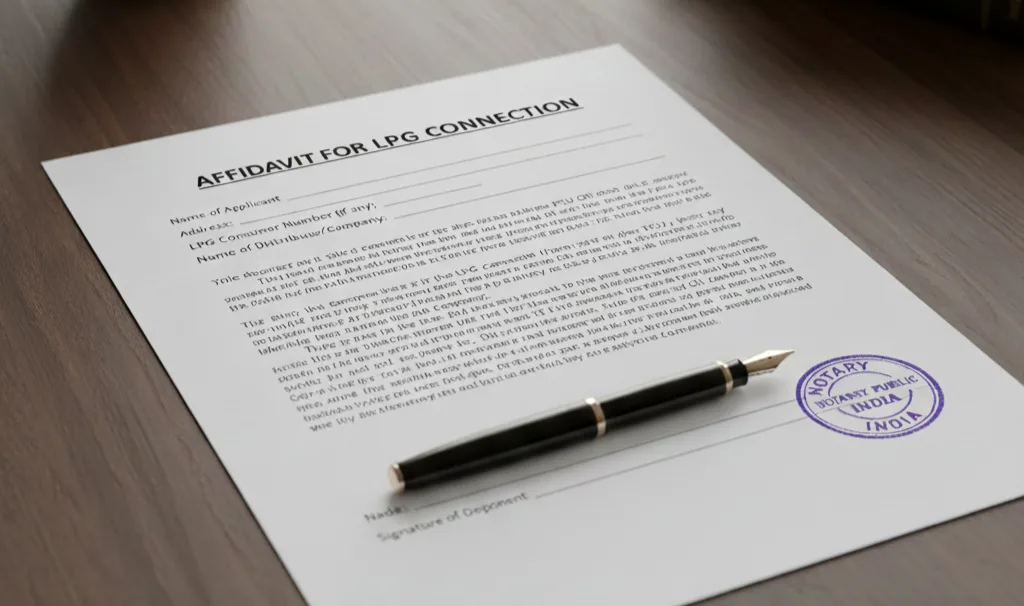 What is Affidavit for LPG Connection: Meaning, Format, Documents &amp; When It Is Required