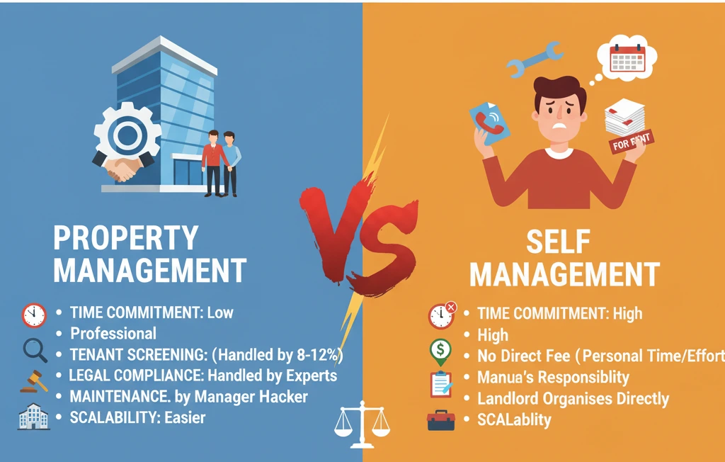 Self Management vs Property Management: Meaning, Pros and Cons, Cost Comparison in 2026